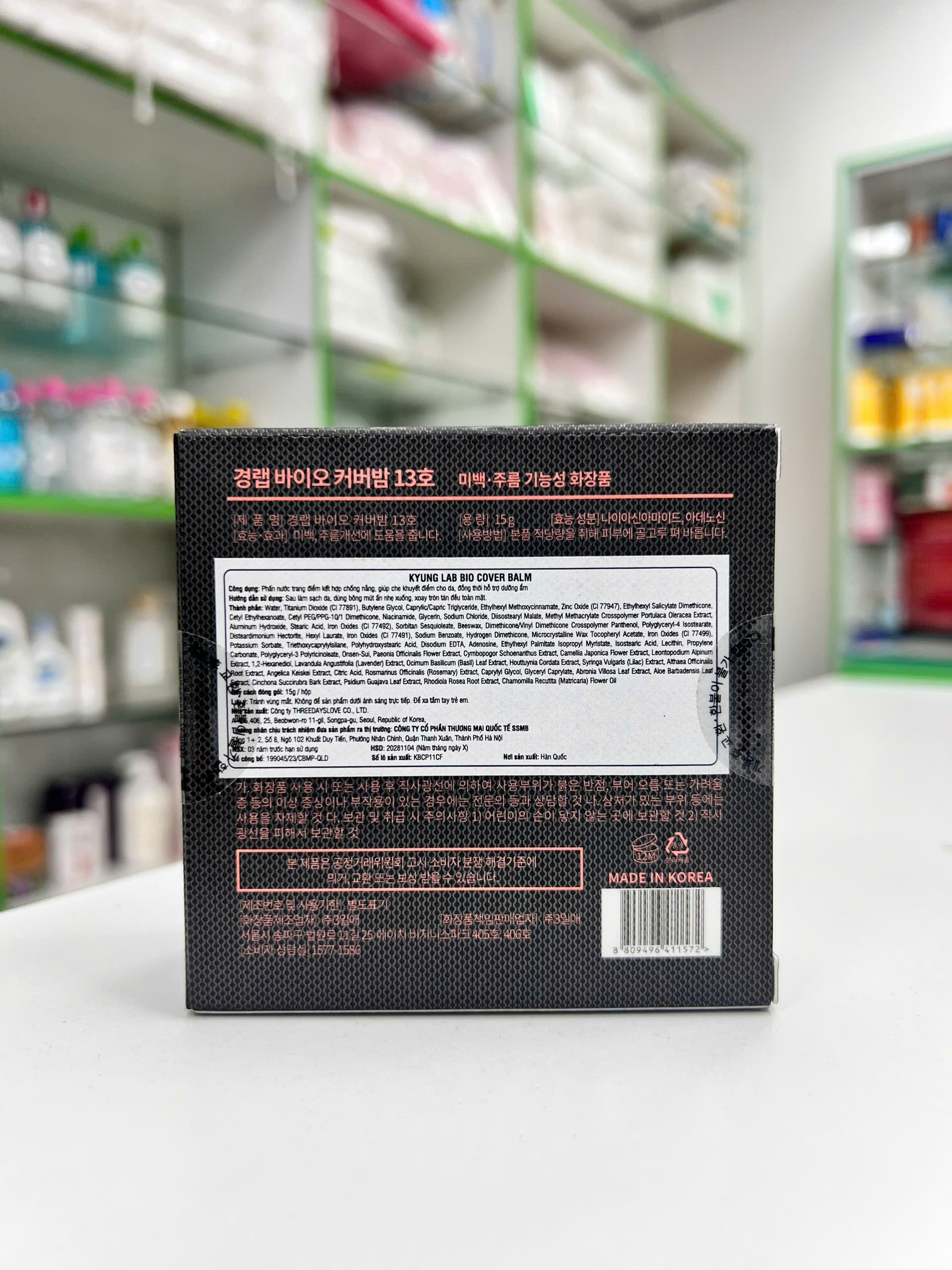 Phấn Nước Kyung Lab Bio Cover Balm — sản phẩm và chi tiết bao bì